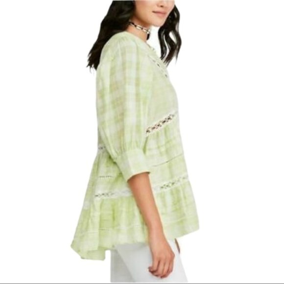 Free People Lime Time Out Tunic Top M - Picture 3 of 6